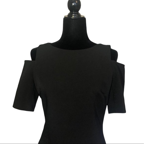 MICHAEL Michael Kors Cold Shoulder Little Black Dress - Picture 3 of 10